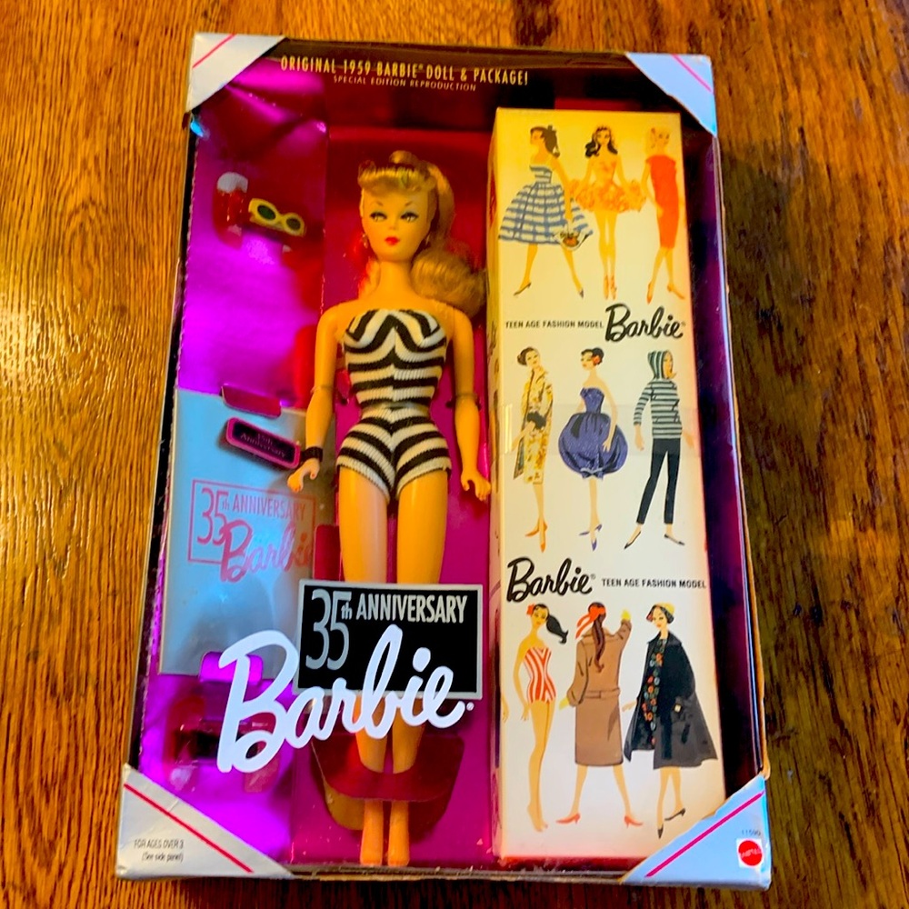 35th Anniversary Barbie original 1959 Barbie Doll Special Edition reproduction